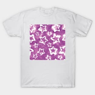 Purple Tie Dye Stars T-Shirt